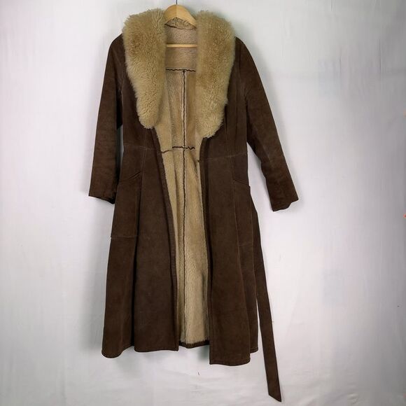 no brand Jackets & Blazers - no brand Elegant Suede Trench Coat